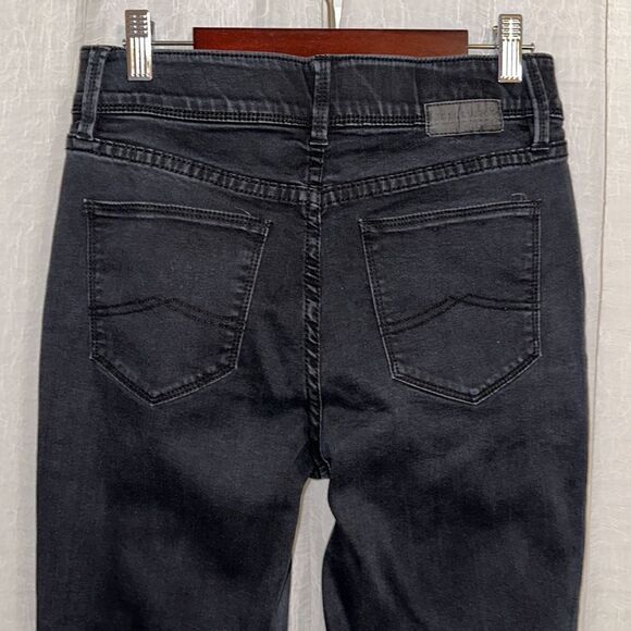 JEANSWEST 8 Black Tummy Trimmer Slim Straight Stretch Jeans - Picture 5 of 15